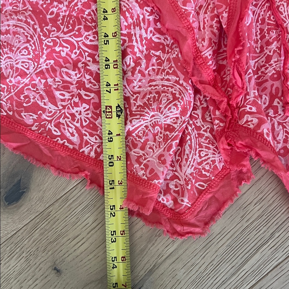 Fresh Produce Maxi Dress Size Large Sleeveless Tied Waist Raw Hem Beach - Picture 9 of 9